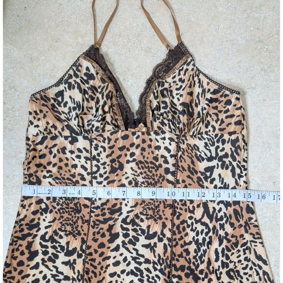 Womens Size Small 2 Pc Babydoll Cami & Shorts Pajama Set Leopard Vintage Retro - Picture 9 of 16